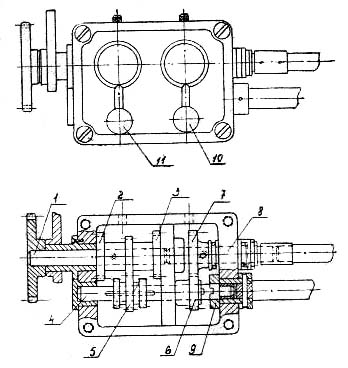 Коробка подач токарно-гвинторізного верстата ТВШ-3 ТВШ-3 Коробка подач токарно-гвинторізного верстата